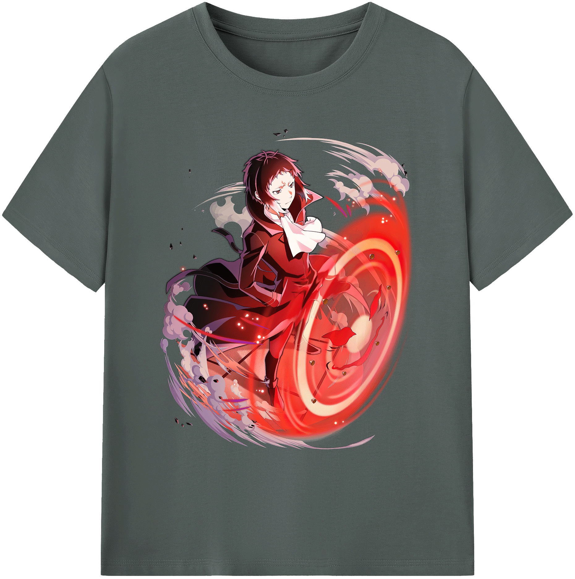 （画像用） 文豪ストレイドッグス Bungo Stray Dogs 綿100％ メンズ半袖Tシャツ｜肌触りやわらか＆通気性